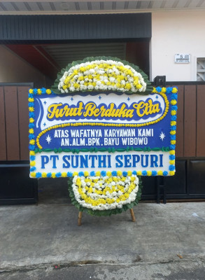 Papan Bunga Duka di Salembaran Jaya